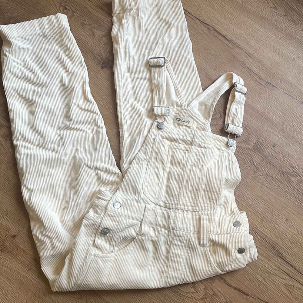 Madewell corduroy cream overall